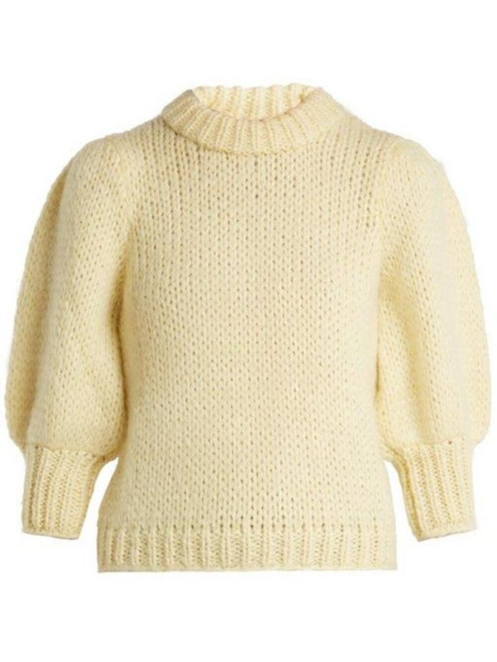 Ivory GANNI Julliard Mohair-Blend Sweater